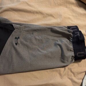 Under Armour Gray and Black Athletic Shorts